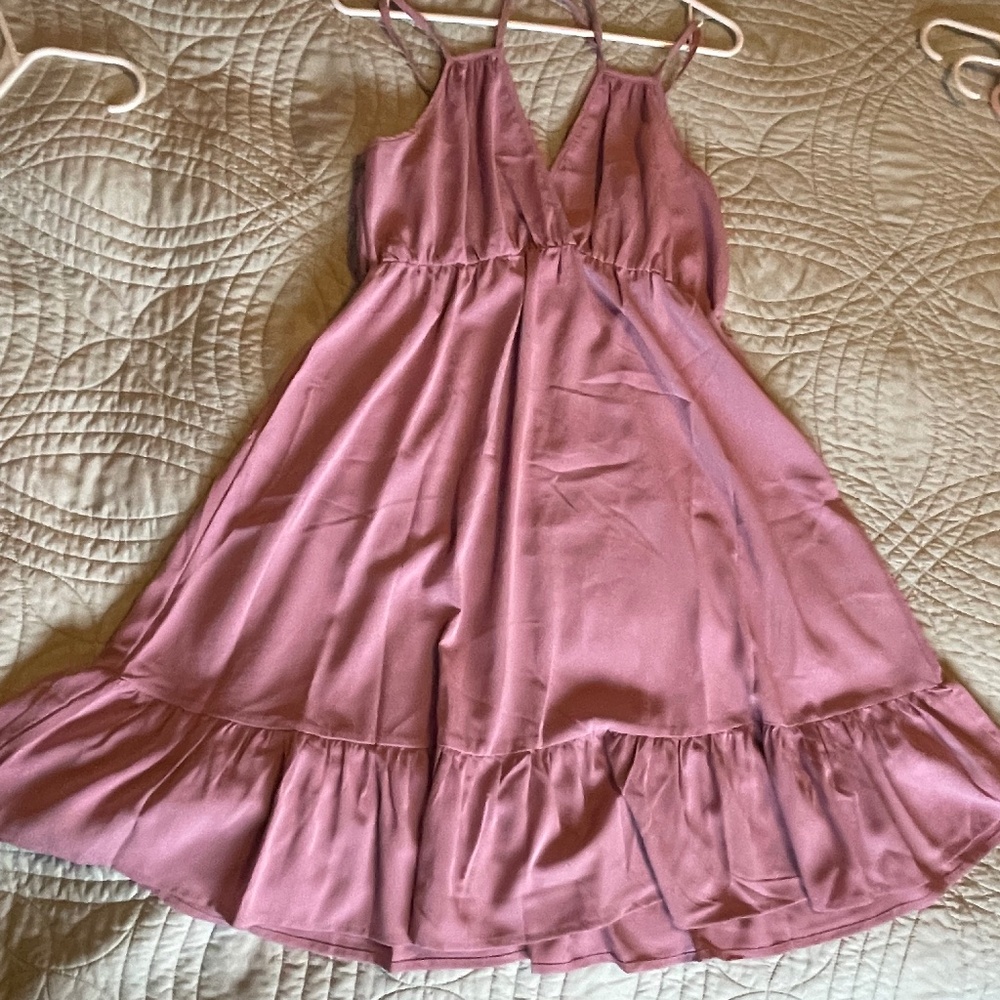 Cute Mauve Boho Dress